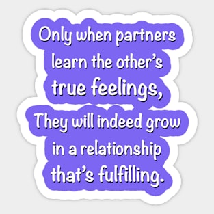 Growing in a Relationship That’s Fulfilling Sticker